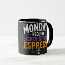 Leraresterkte Espresso Grappige Maandag Koffiemok