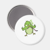 Lerche Schlaftyp Frühaufsteher Vogel fängt Wurm Magneet (Voorkant / Achterkant)