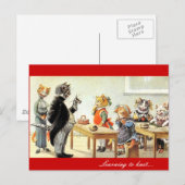 Leren aan Knit Briefkaart (Voorkant / Achterkant)