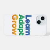 Leren Aanpassen Groeien iPhone 15 Case (Achterkant horizontaal)