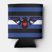 Leren Adelaar Pride Vlag Blikjeskoeler (Voorkant)