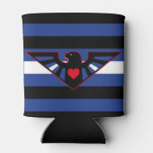 Leren Adelaar Pride Vlag Blikjeskoeler (Achterkant)