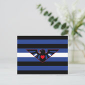 Leren Adelaar Pride Vlag Briefkaart (Staand voorkant)