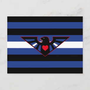 Leren Adelaar Pride Vlag Briefkaart