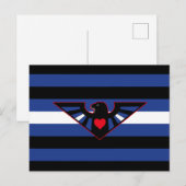 Leren Adelaar Pride Vlag Briefkaart (Voorkant / Achterkant)