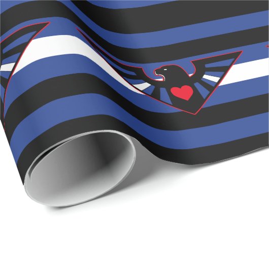 Leren Adelaar Pride Vlag Cadeaupapier (Rol Hoek)