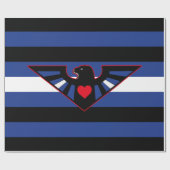 Leren Adelaar Pride Vlag Cadeaupapier (Vlak)
