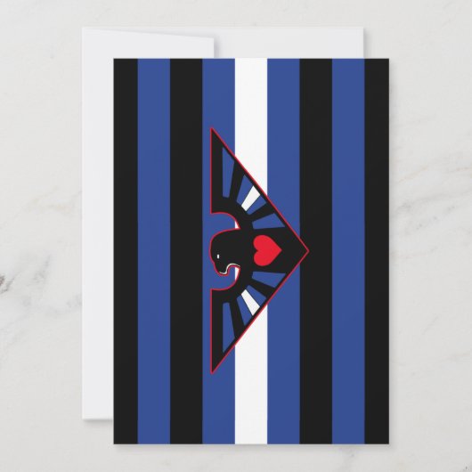 Leren Adelaar Pride Vlag Feestdagenkaart (Voorkant)