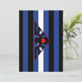 Leren Adelaar Pride Vlag Feestdagenkaart (Staand voorkant)