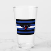 Leren Adelaar Pride Vlag Glas (Voorkant)