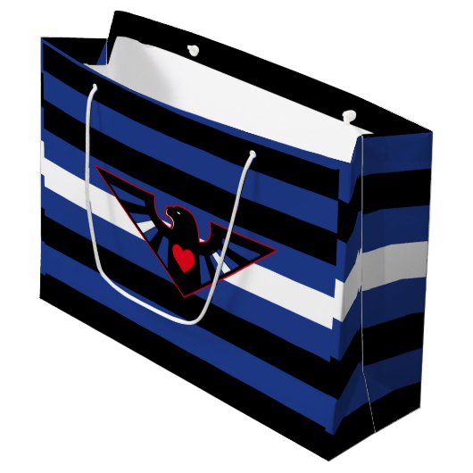 Leren Adelaar Pride Vlag Groot Cadeauzakje (Voorkant Gekanteld)