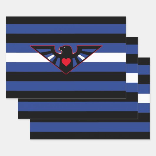 Leren Adelaar Pride Vlag Inpakpapier Vel (Set)