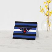 Leren Adelaar Pride Vlag Kaart (Gele Bloem)