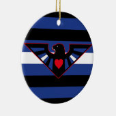 Leren Adelaar Pride Vlag Keramisch Ornament (Rechts)