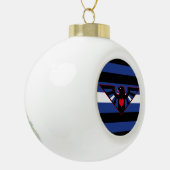 Leren Adelaar Pride Vlag Keramische Bal Ornament (Links)