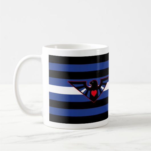 Leren Adelaar Pride Vlag Koffiemok (Links)