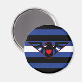 Leren Adelaar Pride Vlag Magneet (Voorkant / Achterkant)