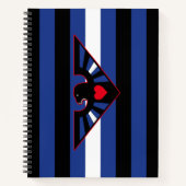 Leren Adelaar Pride Vlag Notitieboek (Voorkant)