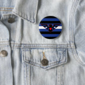Leren Adelaar Pride Vlag Ronde Button 5,7 Cm (In situ)