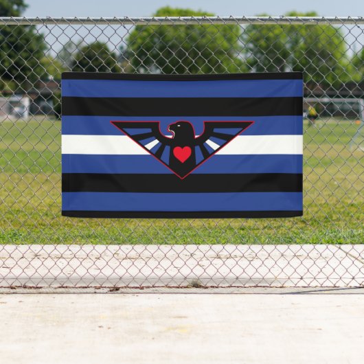 Leren Adelaar Pride Vlag Spandoek (Insitu)