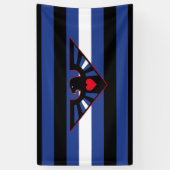 Leren Adelaar Pride Vlag Spandoek (Verticaal)