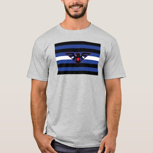 Leren Adelaar Pride Vlag T-shirt (Voorkant)