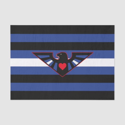 Leren Adelaar Pride Vlag Tissuepapier (Voorkant)