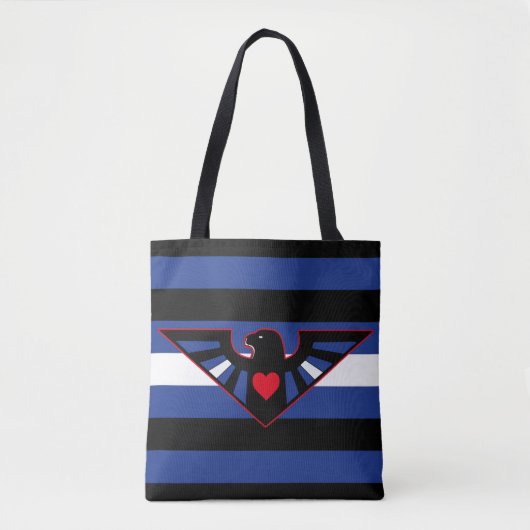 Leren Adelaar Pride Vlag Tote Bag (Voorkant)