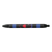Leren Adelaar Pride Vlag Zwarte Inkt Pen (Voorkant)