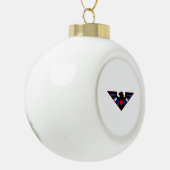Leren Adelaar Trots Keramische Bal Ornament (Links)