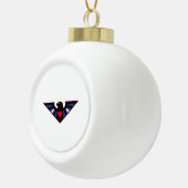Leren Adelaar Trots Keramische Bal Ornament (Rechts)