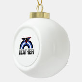 Leren Adelaar Trots Keramische Bal Ornament (Rechts)