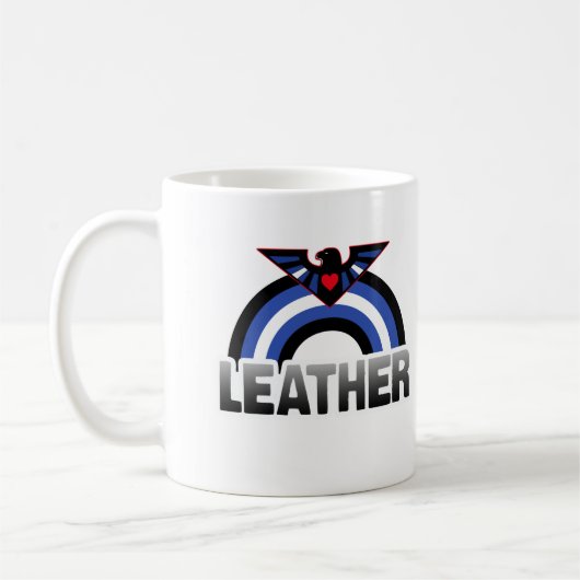 Leren Adelaar Trots Koffiemok (Links)