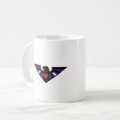 Leren Adelaar Trots Koffiemok (Voorkant links)