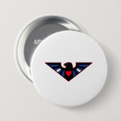 Leren Adelaar Trots Ronde Button 7,6 Cm (Voorkant /achterkant)