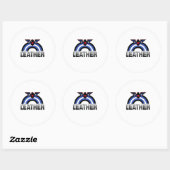 Leren Adelaar Trots Ronde Sticker (Vel)