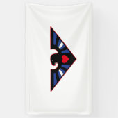 Leren Adelaar Trots Spandoek (Verticaal)
