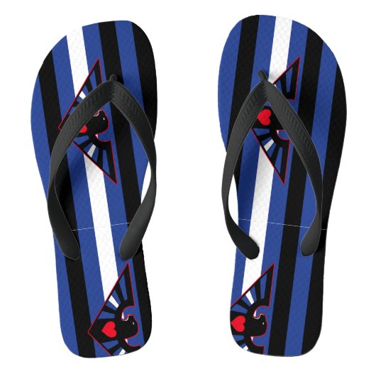 Leren Adelaar Trots Teenslippers (Voetbed)