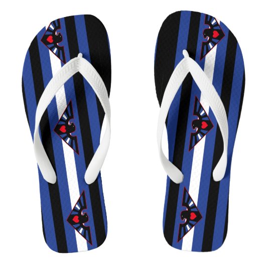 Leren Adelaar Trots Teenslippers (Voetbed)