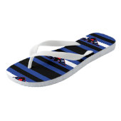 Leren Adelaar Trots Teenslippers (Schuin)