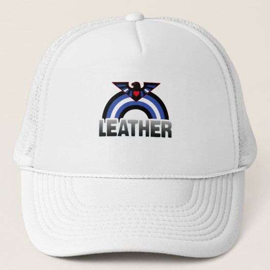 Leren Adelaar Trots Trucker Pet (Voorkant)
