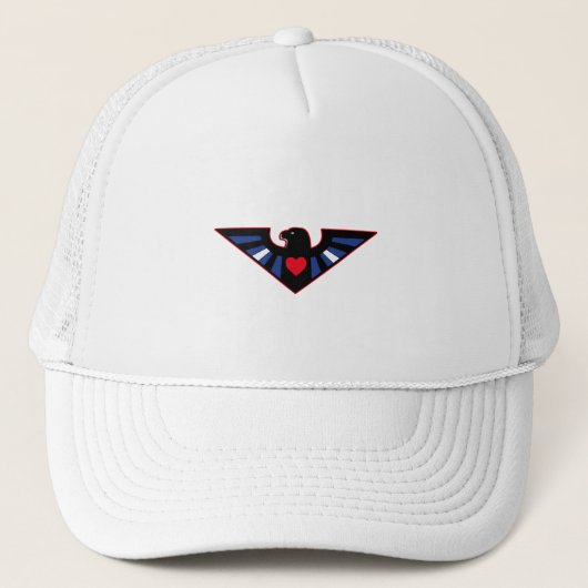 Leren Adelaar Trots Trucker Pet (Voorkant)