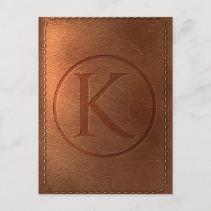 leren alfabet letter K Briefkaart