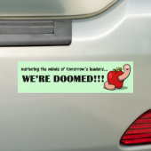Leren: Als deze kinderen de toekomst zijn, geef ik Bumpersticker (Op auto)