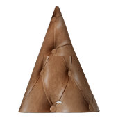 Leren bank: gestructureerde achtergrond feesthoedjes (Rechts)