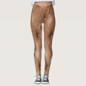 Leren bank: gestructureerde achtergrond leggings (Voorkant)