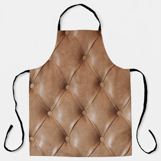 Leren bank: gestructureerde achtergrond schort (Voorkant)