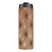 Leren bank: gestructureerde achtergrond thermosbeker (Voorkant)