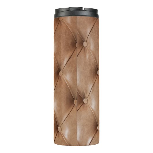 Leren bank: gestructureerde achtergrond thermosbeker (Achterkant)