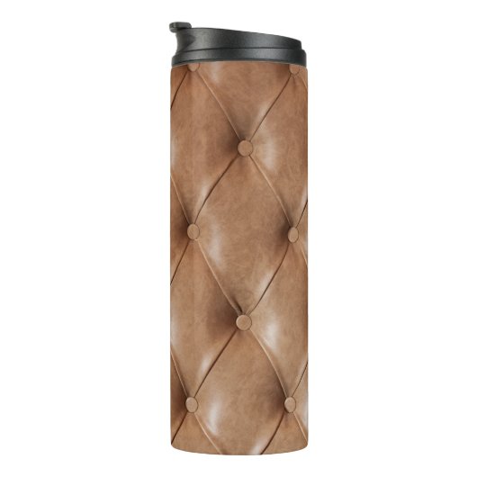 Leren bank: gestructureerde achtergrond thermosbeker (Geroteerd rechts)